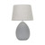 Bev Grey Oval Ceramic Table Lamp