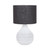 Klay White Honeycomb with Black Shade Table Lamp