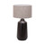 Viola Black Brown Shade Ceramic Table Lamp
