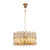 Marianne Crystal Prism Round Drum Chandelier - Gold-4