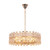 Marianne Crystal Prism Round Drum Chandelier - Gold-3
