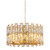 Marianne Crystal Prism Round Drum Chandelier - Gold-1