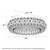 Quinlan Chrome Crystal Dimmable 3CCT LED Close to Ceiling Light-8