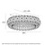 Quinlan Chrome Crystal Dimmable 3CCT LED Close to Ceiling Light-9
