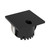 Aura 3W Square Recessed Narrow Opening Step Light - Black