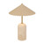 Anelie Beige Travertine Coastal LED Table Lamp-2
