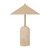 Anelie Beige Travertine Coastal LED Table Lamp-3