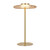 Carisse Amber Glass Minimalist Brass LED Table Lamp-3