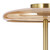 Carisse Amber Glass Minimalist Brass LED Table Lamp-5