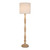 Jisha Natural Metal Floor Lamp with Ivory Shade
