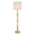 Jisha Natural Metal Floor Lamp with Ivory Shade-1