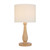 Jisha Natural Metal Table Lamp with Ivory Shade