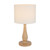 Jisha Natural Metal Table Lamp with Ivory Shade-2