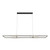Melzo Black 3CCT LED Long Rectangle Chandelier
