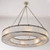 Monaco Large Glass Metal Pendant Light Chandelier-2