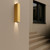 Ravin Matt Brass IP54 Rectangle LED Wall Light-1