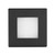 Aspen Recessed Square Tricolour LED Step Light - Black