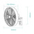 Como 16 AC Wall Fan with Remote - Matt White-2