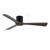 Fresno 52 Matt Black and Walnut Smart DC Ceiling Fan