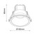 Jax 10W White Recessed Tricolour LED Downlight-3