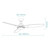 Newport 56 Smart DC Ceiling Fan with LED and Remote - Matt White-3
