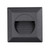 Quattro Recessed Square Tricolour LED Step Light - Black