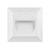 Quattro Recessed Square Tricolour LED Step Light - White