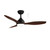 Elite Matt Black and Walnut DC Smart Ceiling Fan with LED and Remote-1