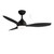 Elite Matt Black DC Smart Ceiling Fan with LED and Remote