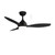 Elite Matt Black DC Smart Ceiling Fan with LED and Remote-1