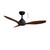 Elite Matt Black and Walnut DC Smart Ceiling Fan with Remote-1