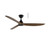 Seaforth Smart DC Ceiling Fan with Remote - Matt Black & Teak-1
