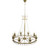 Rococo 8 Light Antique Silver Chandelier