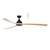 Norfolk Aero Smart DC Ceiling Fan with Remote - Matt Black & Natural
