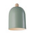 Gaston Scandinavian Bell Wall Light - Dusty Green-2