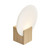 Hester Tempered Frosted Glass Night Wall Light - Wood Foil-2