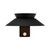 Justina IP44 Solar LED Wall Light with Sensor - Black-2