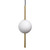 Tarnie Gold Solo Opal Sphere Vertical LED Pendant