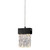 Roan Textured Rectangular Glass Black Pendant Light-1