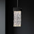 Roan Textured Rectangular Glass Black Pendant Light-4