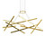 Sidna 8 Light Gold Multilinear LED Pendant Chandelier