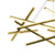 Sidna 8 Light Gold Multilinear LED Pendant Chandelier-6
