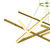 Sidna 8 Light Gold Multilinear LED Pendant Chandelier-7