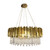 Athabasca Clear Crystal Round Chandelier - Gloss Gold-2