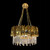 Athabasca Clear Crystal Round Chandelier - Gloss Gold-3