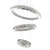 Platte Three Tiered 3CCT LED Ring Crystal Chandelier - Chrome