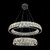 Platte Two Tiered 3CCT LED Ring Crystal Chandelier - Chrome-1