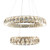 Platte Two Tiered 3CCT LED Ring Crystal Chandelier - Gold