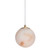 Moju Brushed Gold Alabaster Round Pendant Light