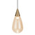 Wulai Teardrop Glass LED Pendant Light - Champagne